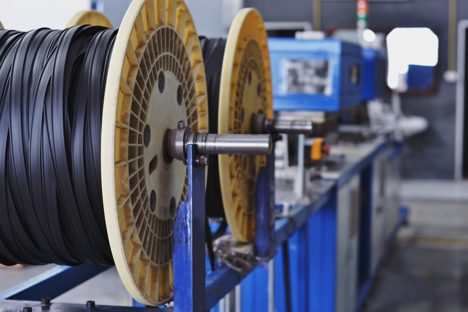Image from the AbrasiveNow factory in Thailand showing wheels with Brush Sanding